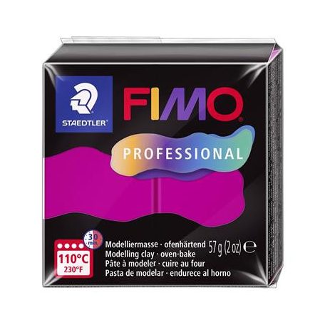 FIMO Gyurma, 57 g, égethető, FIMO "Professional", magenta
