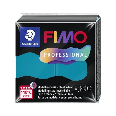 FIMO Gyurma, 57 g, égethető, FIMO "Professional", petrol