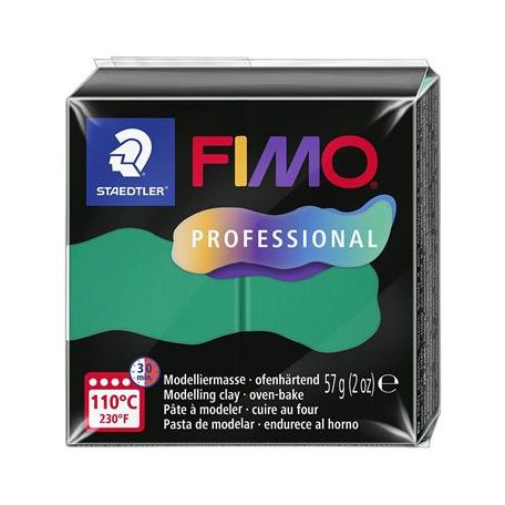 FIMO Gyurma, 57 g, égethető, FIMO "Professional", zöld