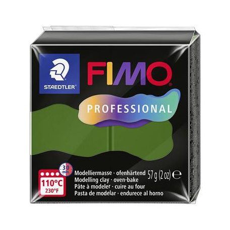 FIMO Gyurma, 57 g, égethető, FIMO "Professional", levélzöld