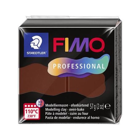 FIMO Gyurma, 57 g, égethető, FIMO "Professional", csokoládé