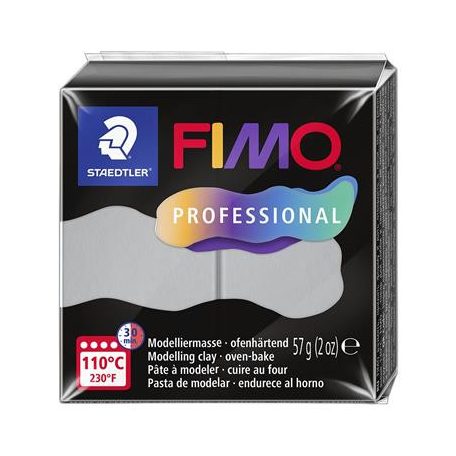 FIMO Gyurma, 57 g, égethető, FIMO "Professional", delfinszürke