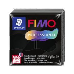   FIMO Gyurma, 57 g, égethető, FIMO "Professional", fekete