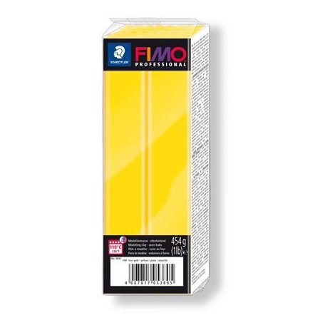 FIMO Gyurma, 454 g, égethető, FIMO "Professional", sárga