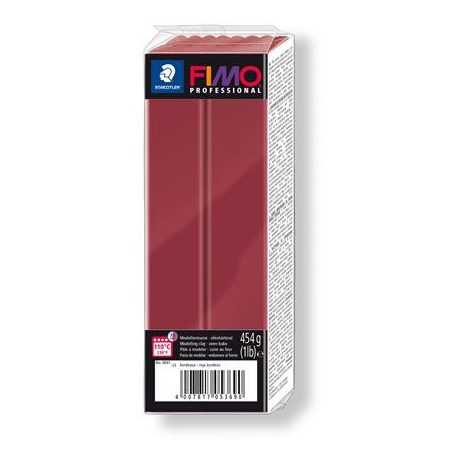 FIMO Gyurma, 454 g, égethető, FIMO "Professional", bordó