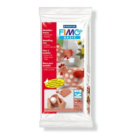 FIMO Gyurma, 500 g, levegőre száradó, FIMO "Air Basic", terrakotta