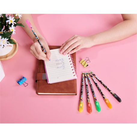 FLEXOFFICE Golyóstoll, 0,25 mm, kupakos, FLEXOFFICE "FO-058 Tropical", kék