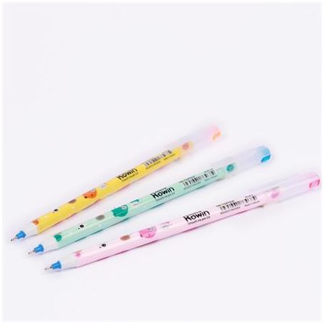FLEXOFFICE Golyóstoll, 0,3 mm, kupakos, FLEXOFFICE "Rowin", kék