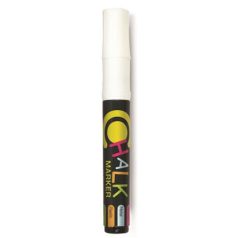   FLEXOFFICE Krétamarker, 2,5 mm, 1 db/bliszter, FLEXOFFICE "Chalkmarker", fehér