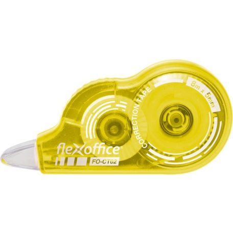 FLEXOFFICE Hibajavító roller, 5 mm x 8 m, FLEXOFFICE "FO-CT02", vegyes színek