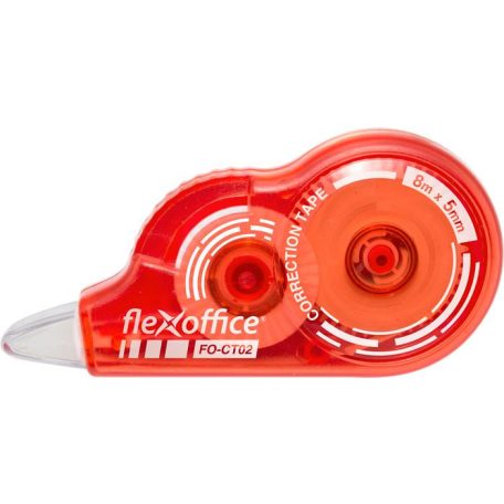 FLEXOFFICE Hibajavító roller, 5 mm x 8 m, FLEXOFFICE "FO-CT02", vegyes színek
