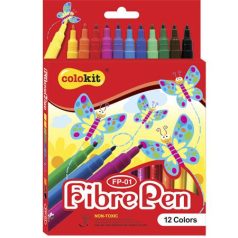   COLOKIT Filctoll készlet, COLOKIT "FibrePen", 12 különböző szín