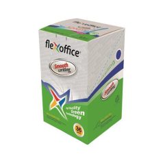   FLEXOFFICE Golyóstoll, 0,25 mm, nyomógombos, FLEXOFFICE "Jonat", piros
