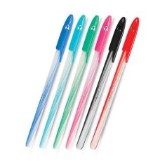   FLEXOFFICE Golyóstoll, 0,3 mm, 2 db/bliszter, kupakos, FLEXOFFICE "Candee", kék