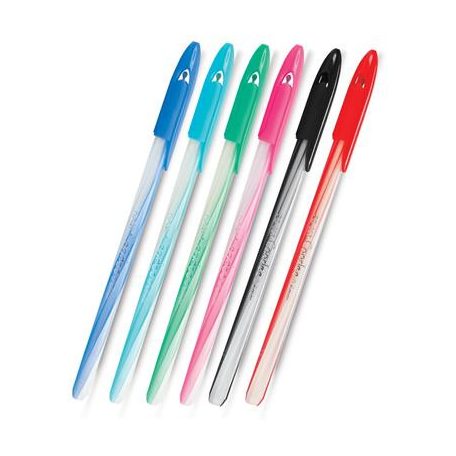 FLEXOFFICE Golyóstoll, 0,3 mm, 2 db/bliszter, kupakos, FLEXOFFICE "Candee", kék