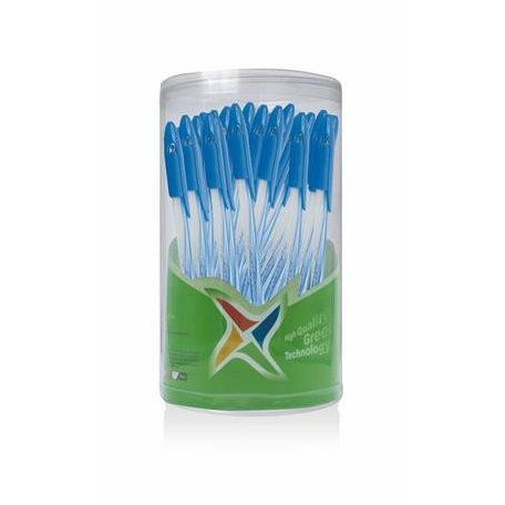 FLEXOFFICE Golyóstoll, 0,3 mm, kupakos, FLEXOFFICE "Candee", kék