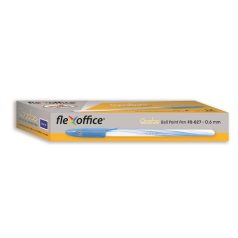   FLEXOFFICE Golyóstoll, 0,3 mm, kupakos, FLEXOFFICE "Candee", kék