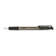   FLEXOFFICE Golyóstoll, 0,4 mm, nyomógombos, FLEXOFFICE "EasyGrip", fekete