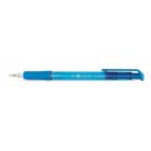 FLEXOFFICE Golyóstoll, 0,4 mm, nyomógombos, FLEXOFFICE "EasyGrip", kék