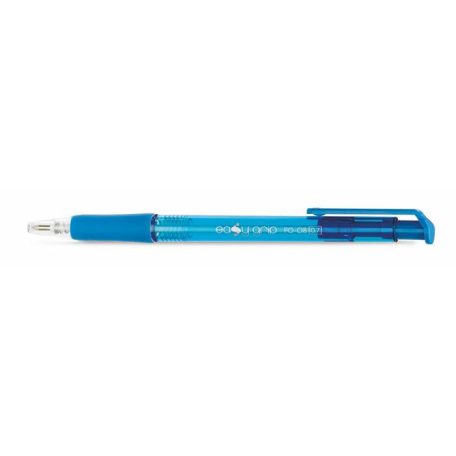 FLEXOFFICE Golyóstoll, 0,4 mm, nyomógombos, FLEXOFFICE "EasyGrip", kék