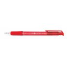 FLEXOFFICE Golyóstoll, 0,4 mm, nyomógombos, FLEXOFFICE "EasyGrip", piros