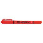 FLEXOFFICE Szövegkiemelő, 1,0/4,0 mm, kétvégű, FLEXOFFICE "HL01", narancs