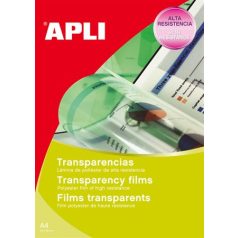 APLI Fólia, írásvetítőhöz, A4, kézzel írható, APLI