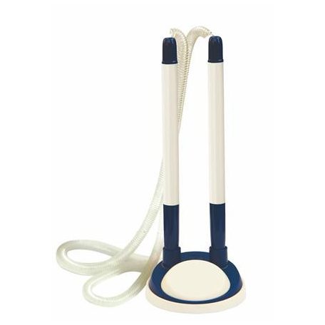 FLEXOFFICE Ügyféltoll, 0,7 mm, kék tolltest, dupla, FLEXOFFICE "Smart Holder", kék