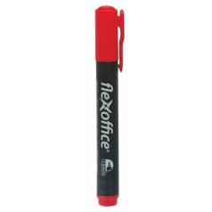   FLEXOFFICE Alkoholos marker, 1,5 mm, kúpos, FLEXOFFICE "PM03", piros