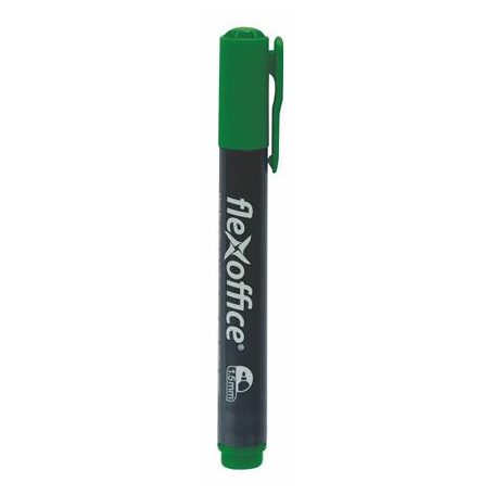 FLEXOFFICE Alkoholos marker, 1,5 mm, kúpos, FLEXOFFICE "PM03", zöld
