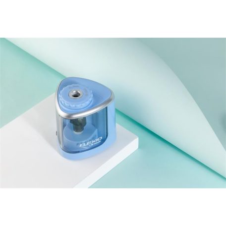 FLEXOFFICE Hegyező, elemes, asztali, FLEXOFFICE "Flexio", kék