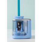 FLEXOFFICE Hegyező, elemes, asztali, FLEXOFFICE "Flexio", kék