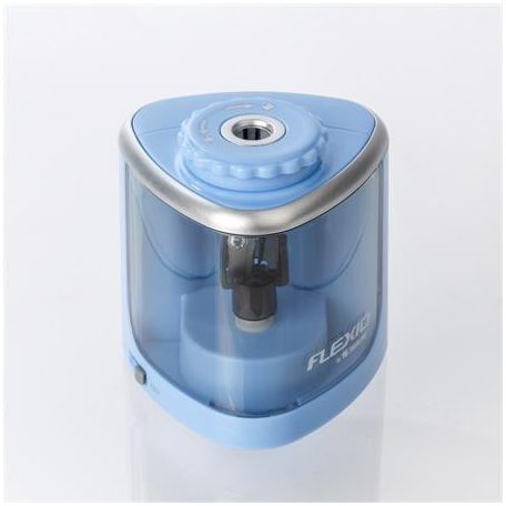 FLEXOFFICE Hegyező, elemes, asztali, FLEXOFFICE "Flexio", kék