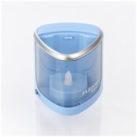 FLEXOFFICE Hegyező, elemes, asztali, FLEXOFFICE "Flexio", kék