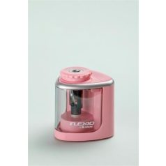   FLEXOFFICE Hegyező, elemes, asztali, FLEXOFFICE "Flexio", rózsaszín