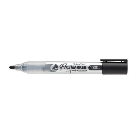 FLEXOFFICE Táblamarker, 2,5 mm, kúpos, FLEXOFFICE "WB016", fekete