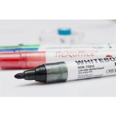   FLEXOFFICE Táblamarker, 2,5 mm, kúpos, FLEXOFFICE "WB02", fekete