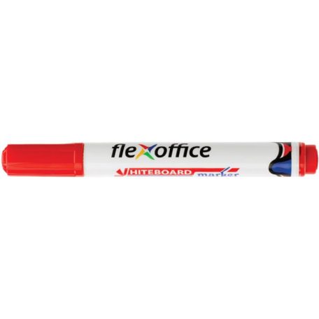 FLEXOFFICE Táblamarker, 2,5 mm, kúpos, FLEXOFFICE "WB03", piros