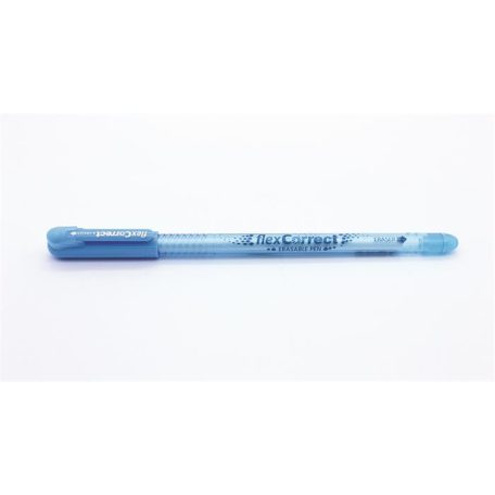 FLEXOFFICE Zseléstoll, 0,25 mm, kupakos, törölhető, FLEXOFFICE "FlexCorrect", kék