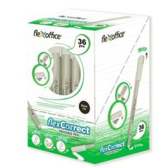   FLEXOFFICE Zseléstoll, 0,25 mm, kupakos, törölhető, FLEXOFFICE "FlexCorrect", kék
