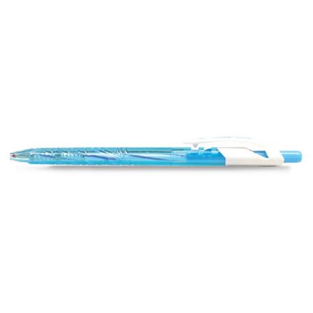 FLEXOFFICE Zseléstoll, 0,35 mm, nyomógombos, vegyes színű test, FLEXOFFICE "Trendee", kék