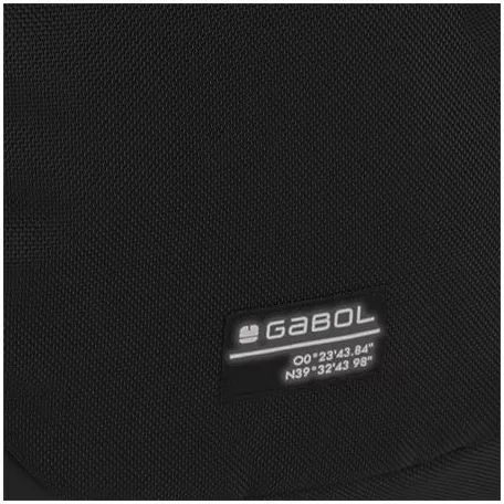 GABOL Hátizsák, iskolatáska, cipzáras, GABOL "Panther", fekete
