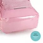 GABOL Hátizsák, iskolatáska, cipzáras, GABOL "Glam", rózsaszín csillámos