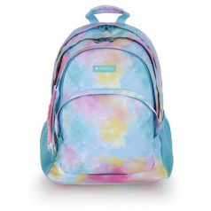   GABOL Hátizsák, iskolatáska, cipzáras, GABOL "Mystic", világoskék, batikolt hatású