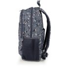 GABOL Hátizsák, iskolatáska, cipzáras, GABOL "Secret", szürke, virágmintás