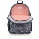 GABOL Hátizsák, iskolatáska, cipzáras, GABOL "Secret", szürke, virágmintás