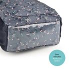 GABOL Hátizsák, iskolatáska, cipzáras, GABOL "Secret", szürke, virágmintás