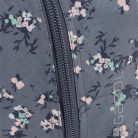 GABOL Hátizsák, iskolatáska, cipzáras, GABOL "Secret", szürke, virágmintás