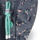 GABOL Hátizsák, iskolatáska, cipzáras, GABOL "Secret", szürke, virágmintás