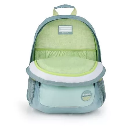 GABOL Hátizsák, iskolatáska, cipzáras, GABOL "Whisper", mentazöld
